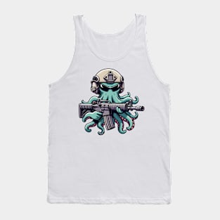 Tactical Octopus Adventure Tee: Where Intelligence Meets Style Tank Top